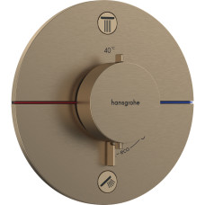 SHOWER SELECT COMFORT S термостат для 2х потребителей, СМ, цвет шлифованная бронза, HANSGROHE (15554140)