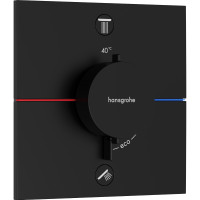 SHOWERSELECT COMFORT E термостат для 2 потребителей, скрытый монтаж, цвет черный матовый, HANSGROHE (15572670)