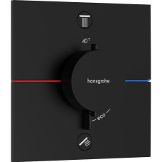 SHOWERSELECT COMFORT E термостат для 2 потребителей, скрытый монтаж, цвет черный матовый, HANSGROHE (15572670)