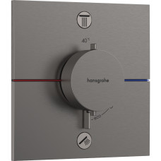 SHOWERSELECT COMFORT E термостат для 2споживачів, прихований монтаж, колір шліфованний чорний хром, HANSGROHE (15572340)