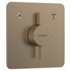 DUO TURN Q змішувач для 2 споживачів,ПМ, колір шліфованна бронза, HANSGROHE (75414140)