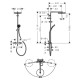 PULSIFY S PURO Showerpipe душова система 260 з термостатом, колір чорний матовий, HANSGROHE (24237670)