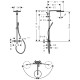 PULSIFY S PURO Showerpipe душова система 260 з термостатом, колір білий матовий, HANSGROHE (24222700)