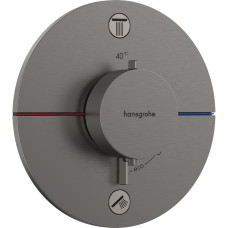 SHOWER SELECT COMFORT S термостат для 2х споживачів, ПМ, колір шліфованний чорний хром, HANSGROHE (15554340)