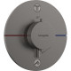 SHOWER SELECT COMFORT S термостат для 2х споживачів, ПМ, колір шліфованний чорний хром, HANSGROHE (15554340)
