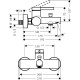 ZESIS S змішувач дляванни, хром, HANSGROHE (74420000)
