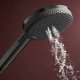 RAINDANCE ALIVE SELECT S ручний душ (3 типа струи RainAir, PowderRain, Massage), шліфованний чорний хром, HANSGROHE (24500340)