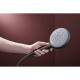 RAINDANCE ALIVE SELECT S ручний душ (3 типа струи RainAir, PowderRain, Massage), шліфованний чорний хром, HANSGROHE (24500340)