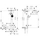 RAINDANCE ALIVE Q душова система Showerpipe 210/340, 1jet, з термостатом, шліфованна бронза, HANSGROHE (24580140)