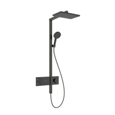 RAINDANCE ALIVE Q душова система Showerpipe 210/340, 1jet, з термостатом, шліфованний чорний хром, HANSGROHE (24580340)