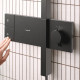 RAINDANCE ALIVE Q душова система Showerpipe 210/340, 1jet, з термостатом, шліфованний чорний хром, HANSGROHE (24580340)