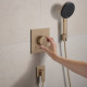 RAINDANCE ALIVE SELECT S душовий набір EcoSmart (ручний душ 3режими, шланг, тримач), шліфованна бронза, HANSGROHE (24611140)