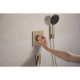RAINDANCE ALIVE SELECT S душовий набір EcoSmart (ручний душ 3режими, шланг, тримач), шліфованна бронза, HANSGROHE (24611140)