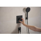 RAINDANCE ALIVE SELECT S душовий набір EcoSmart (ручний душ 3режими, шланг, тримач), чорний матовий, HANSGROHE (24611670)