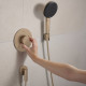 FIXFIT FINE S шлангове з`єднання, шліфованна бронза, HANSGROHE (28882140)