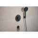 FIXFIT FINE S шлангове з`єднання, шліфованний чорний хром, HANSGROHE (28882340)
