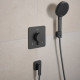 PORTER FINE тримач для душу, шліфованний чорний хром, HANSGROHE (28885340)