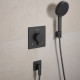PORTER FINE тримач для душу, шліфованний чорний хром, HANSGROHE (28885340)