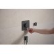 ECOSTAT COMFORT Q термостат для 2х споживачів, ПМ, шліфованний чорний хром, HANSGROHE (33713340)