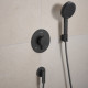 ECOSTAT COMFORT S термостат для 2х споживачів, ПМ, шліфованний чорний хром, HANSGROHE (33715340)