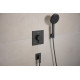 ECOSTAT COMFORT E термостат для 2х споживачів, ПМ, шліфованний чорний хром, HANSGROHE (33711340)