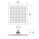 Душ верхній 200х200 мм, IMPRESE (SQ200)