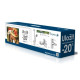 KIT 20080 набір змішувачів (3 в 1), змішувач для умивальника, змішувач для ванни, душовий гарнітур, IMPRESE (kit20080)