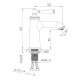 Змішувач для раковини Imprese HYDRANT, 35 мм (ZMK031806010)