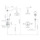 Набор для душа скрытого монтажа Imprese HYDRANT (ZMK031806110)