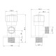 Кутовий вентиль чверть обороту G1 / 2-G1 / 2, IMPRESE (AV02)