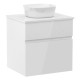 BLATNA тумба 60см подвесная, со столешницей, 2 ящика, белая, IMPRESE (f3208W(1))