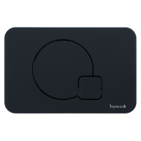 IMPRESE i7115, клавіша змиву, чорний soft-touch, пластик, IMPRESE (i7115PB)