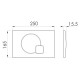 IMPRESE i7115, клавіша змиву, чорний soft-touch, пластик, IMPRESE (i7115PB)