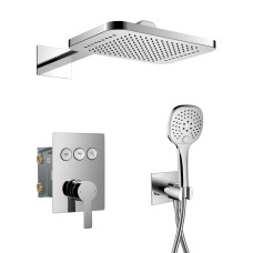 SMART CLICK система душова прихованого монтажу (ZMK101901202 + ZMK101901100 + ZMK101901101(NO:1-2) + ZMK101901101(NO:2-2)), хром, IMPRESE (ZMK101901206)