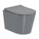 JESS Rimless унітаз підвісний 48,5*36*37см, сидіння Duroplast Slim slow-closing, matt grey, IMPRESE (i11330MG)