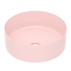 Умивальник накладний 35,8*35,8* 13,7см круглий, matt pink, IMPRESE (i11102MP)