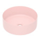 Умивальник накладний 35,8*35,8* 13,7см круглий, matt pink, IMPRESE (i11102MP)