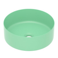 Умивальник накладний 35,8*35,8*13,7см круглий, matt green, IMPRESE (i11102MGN)