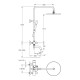 Душовая система <b>Imprese SMART CLICK</b> 255 мм хром (ZMK101901207)