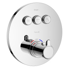 Змішувач для ванни Imprese Smart Click, термостат, прихований монтаж, латунь, хром (ZMK101901233)