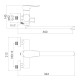 Змішувач для ванни Imprese Vaclav (f03206401AB) (f03206401AB)