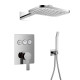 SMART CLICK система душова прихованого монтажу, змішувач 3 функції, форма Q (ZMK101901101(NO:1-2)+ZMK101901101(NO:2-2)+ZMK101901202+ZMK101901221), хро, IMPRESE (ZMK101901246)