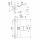 Змішувач для ванни Imprese Krasa (f03308601AA) (f03308601AA)