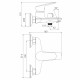 ORLIK змішувач для ванни, хром, IMPRESE (f03209401CA)