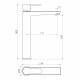 ORLIK змішувач для умивальника високий, хром, 35 мм, IMPRESE (f03509401CB)