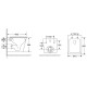 KUBIK Rimless унитаз подвесной 49*34*36,5см, сиденье твердое Slim slow-closing, IMPRESE (c06810203)