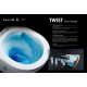 ROZKOS унитаз подвесной (twist, сиденье duroplast), IMPRESE (c06310103)