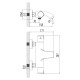 KUCERA змішувач для ванни термостат, хром, IMPRESE (f03203401AB)