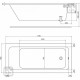 MODO ванна 170*75см, прямоугольная, с покрытием AntiSlide, с ножками, KOLO Польша