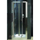GEO6 двери в нишу bifold 80 см, стекло PRISMATIC, профиль серебряный блеск, KOLO Польша